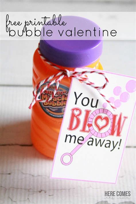 Bubble Valentine Printable Free